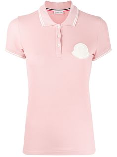 Moncler рубашка-поло с логотипом