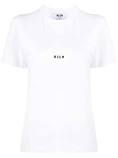 MSGM футболка с короткими рукавами и логотипом