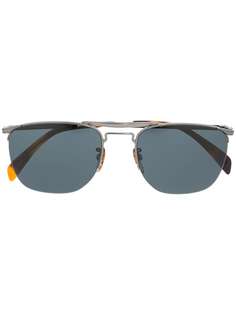 DAVID BECKHAM EYEWEAR солнцезащитные очки в полукруглой оправе