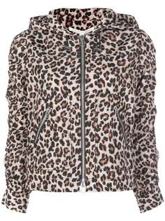 Veronica Beard leopard-print hooded jacket