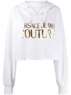 Versace Jeans Couture укороченное худи с логотипом