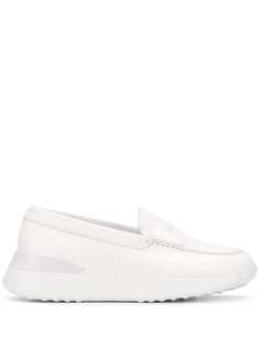 Tods crocodile-effect chunky loafers Tod`S