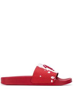 Giuseppe Zanotti Brett snakeskin-effect slides