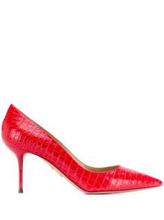 Aquazzura туфли-лодочки Purist с тиснением под кожу крокодила