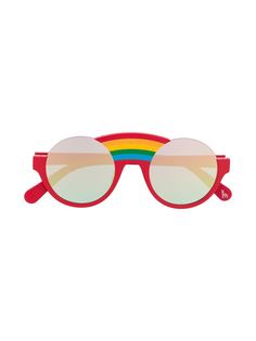 Stella McCartney Kids солнцезащитные очки в круглой оправе в полоску