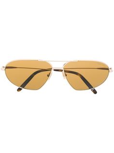 Tom Ford Eyewear angular-frame mirrored sunglasses