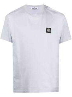 Stone Island футболка с нашивкой-логотипом