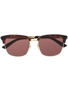 Gucci Eyewear солнцезащитные очки GG0697S в прямоугольной оправе