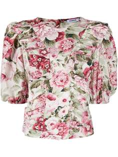P.A.R.O.S.H. блузка с оборками и цветочным принтом