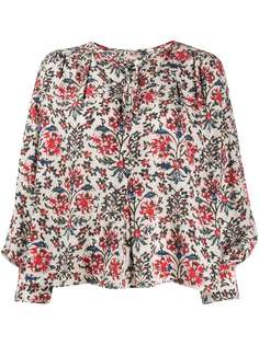 Isabel Marant блузка с абстрактным цветочным принтом