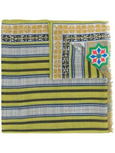 Etro кашемировый шарф с геометричным принтом