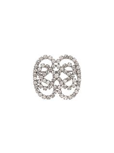 Christian Dior x Susan Caplan брошь 1976-го года в форме банта с кристаллами
