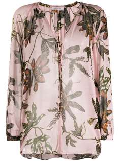 Dorothee Schumacher floral-print lace-up blouse