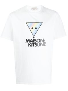 Maison Kitsuné футболка с принтом