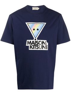 Maison Kitsuné футболка с принтом
