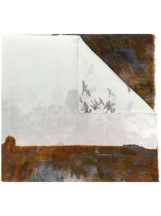 Faliero Sarti abstract bird print scarf