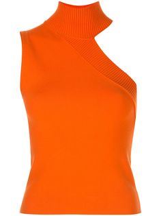 Alice+Olivia Kiki asymmetric knit tank top