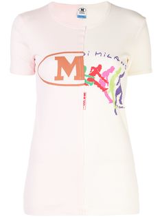 M Missoni футболка узкого кроя в технике пэчворк
