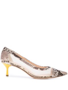 AGL snakeskin-effect pumps