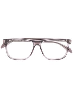 Alexander McQueen Eyewear очки в прямоугольной оправе