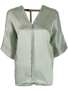 A.F.Vandevorst расклешенная блузка с короткими рукавами