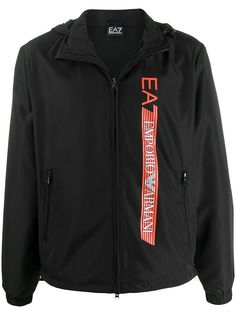 Ea7 Emporio Armani куртка с капюшоном и логотипом