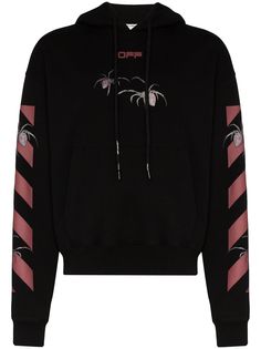 Off-White худи с принтом и логотипом