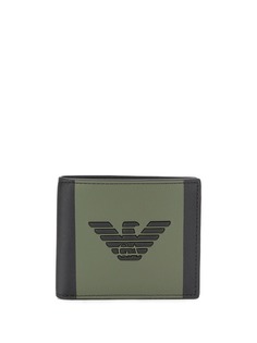 Emporio Armani кошелек в стиле колор-блок с логотипом