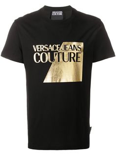 Versace Jeans Couture футболка с круглым вырезом и логотипом