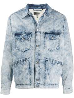 Isabel Marant flap-pocket stonewashed denim jacket