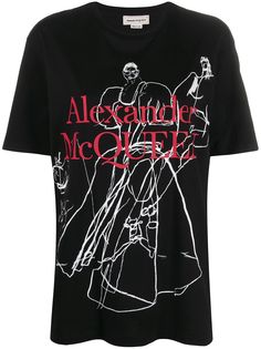 Alexander McQueen футболка с принтом