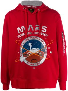 Alpha Industries худи с принтом Mars