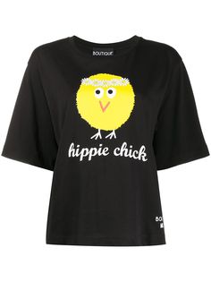 Boutique Moschino hippie chick print T-shirt