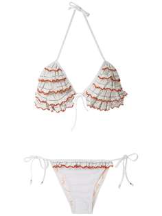 Amir Slama ruffled triangle bikini set