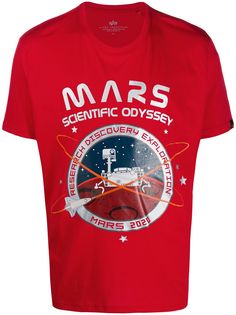 Alpha Industries футболка с принтом Mars 2020