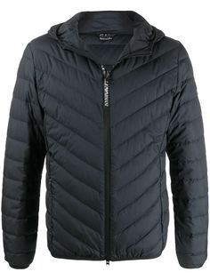 Ea7 Emporio Armani пуховик с нашивкой-логотипом