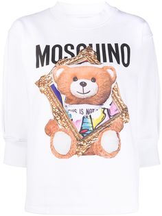 Moschino толстовка с принтом Teddy