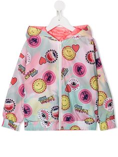 Kenzo Kids badge print jacket