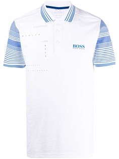 BOSS рубашка-поло с полосками