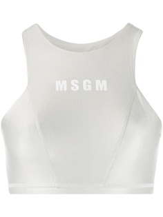MSGM укороченный топ с логотипом
