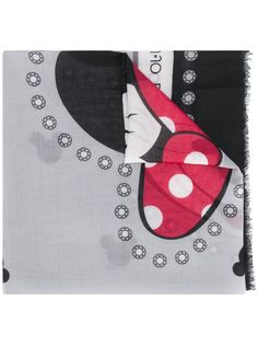 LIU JO платок с принтом Mickey and Minnie Mouse
