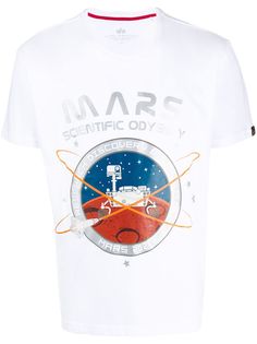 Alpha Industries футболка с принтом Mars