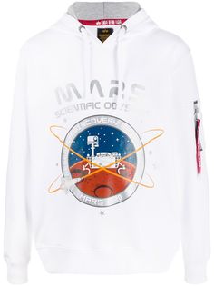 Alpha Industries худи с принтом Mars 2020