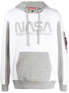 Alpha Industries худи с принтом NASA