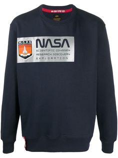 Alpha Industries толстовка NASA с принтом