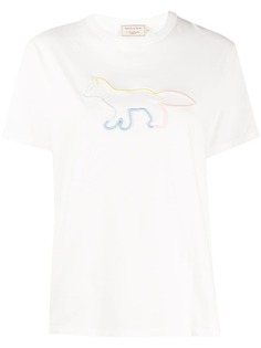 Maison Kitsuné rainbow profile fox T-shirt
