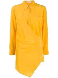 Dorothee Schumacher long sleeve contrasting panel silk blouse