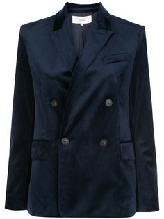 Vince velvet double-breasted blazer