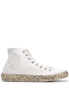 Saint Laurent высокие кроссовки Bedford с блестками
