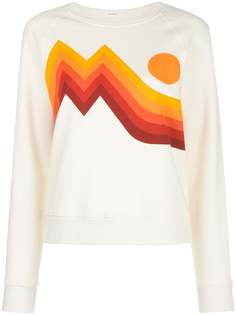 Mother sunset-print cotton sweatshirt